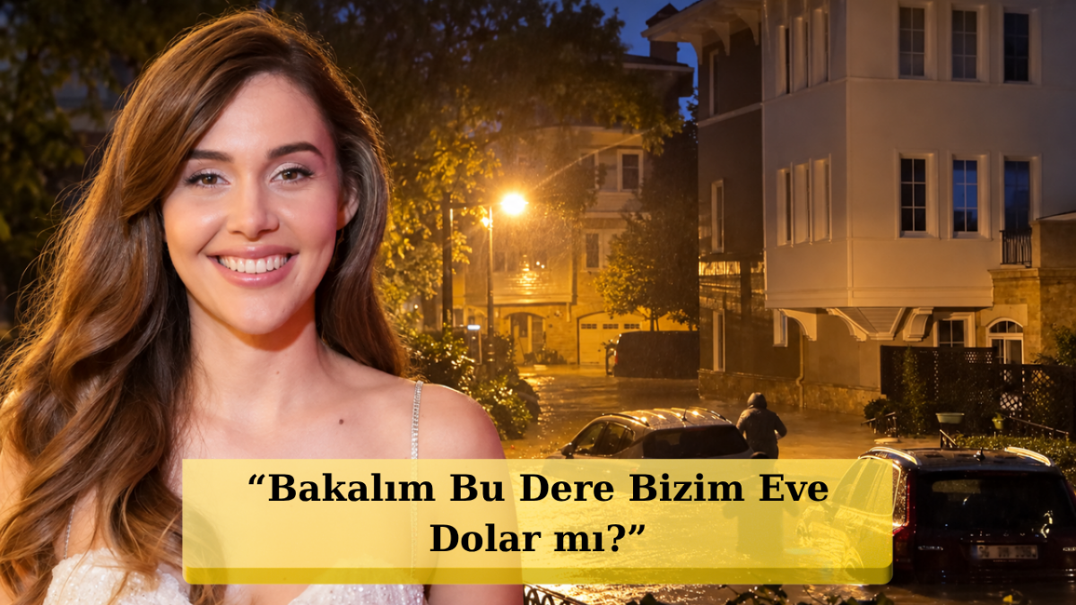 Kemerburgaz'da Sağanak Dehşeti: Berfu ve Eser Yenenler'in Sitesini Su Bastı!
