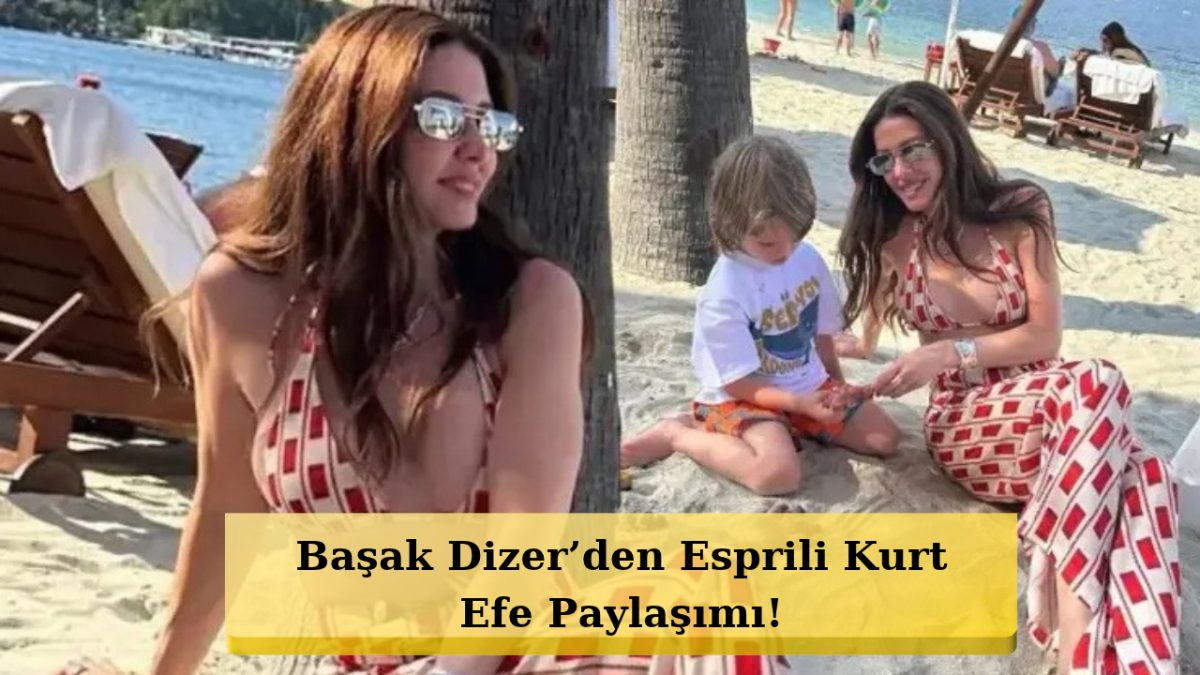 Başak Dizer’den Oğlu Kurt Efe’yle Pazar Pozu!