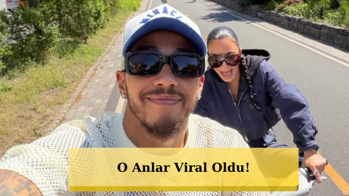 Kim Kardashian F1 Şampiyonu Sevgilisi Lewis Hamilton'a Çarpıyordu!