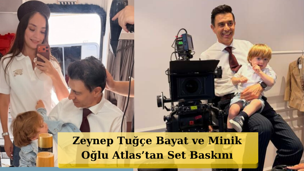 Cansel Elçin'e Muhtemel Aşk Setinde Aile Sürprizi! Eşi ve Oğlu Seti Ziyaret Etti
