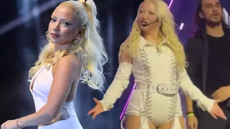 Ece Seçkin’in Sahne Kıyafeti Olay Oldu: 'Bez takmış gibi'