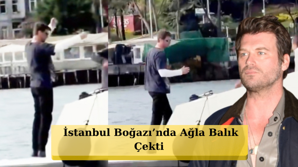 Kıvanç Tatlıtuğ'dan Boğaz'da Keyifli Kaçamak: Tekne Turunda Balık Tutarken Görüntülendi!