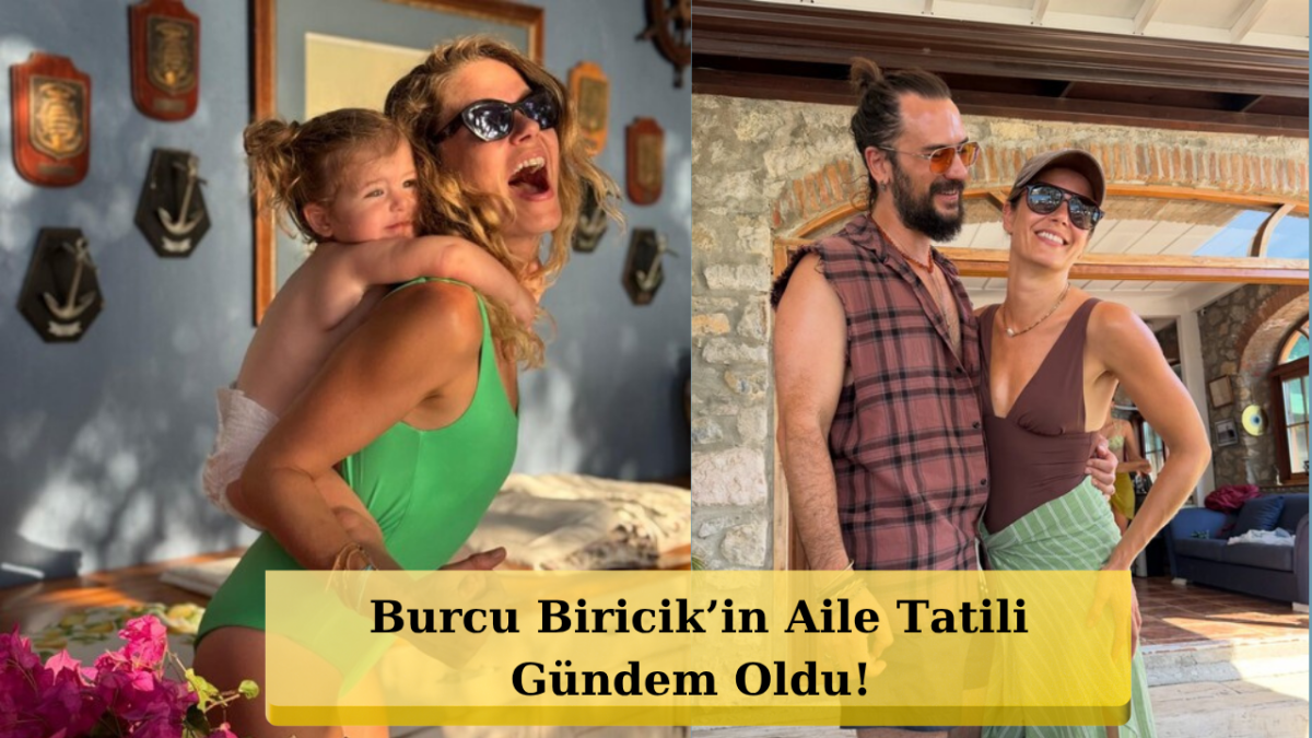 Burcu Biricik Ailesiyle Tekne Tatilinde! İşte Renkli Kareler
