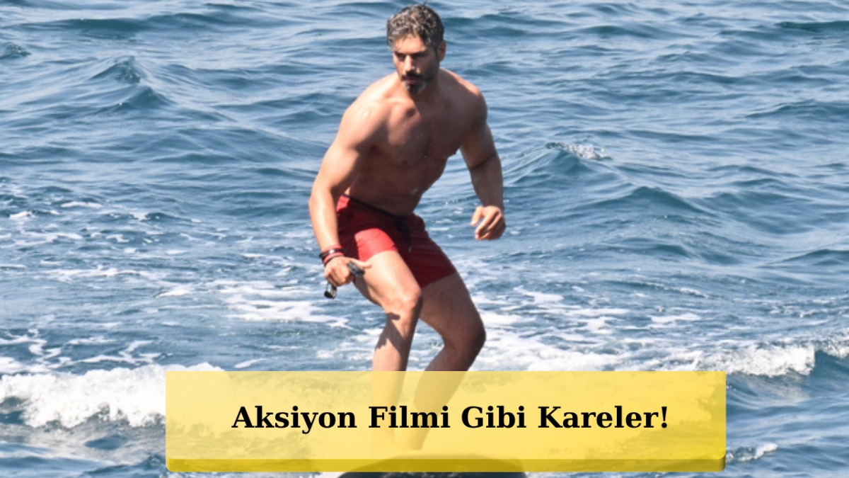 Türkbükü Sahillerinde Şükrü Özyıldız Rüzgarı: Sörf Tahtası Üstünde Hünerlerini Sergiledi!