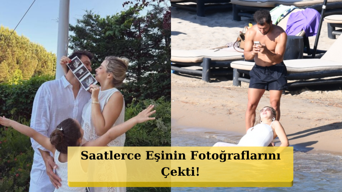 Gamze Erçel'den Eşi Caner Yıldırım'a Karnı Burnunda Stil Pozları!