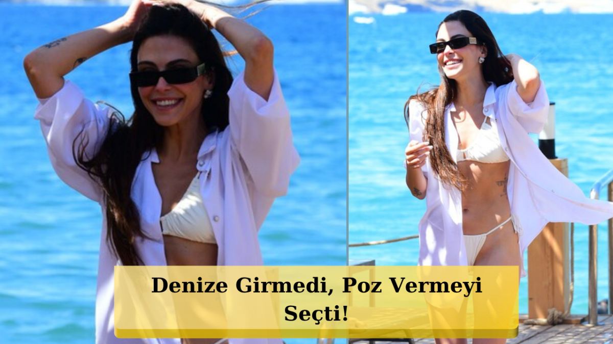 Bodrum Gölköy'de Dilara Aksüyek Rüzgarı: Plajda Arkadaşına Verdiği Pozlarla Göz Kamaştırdı!