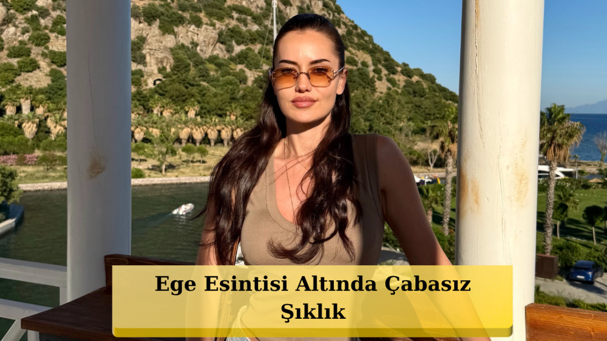 Bodrum Sahillerinde Evcen Şıklığı! Fahriye Evcen Deniz Manzaralı Pozlarıyla Göz Kamaştırdı!