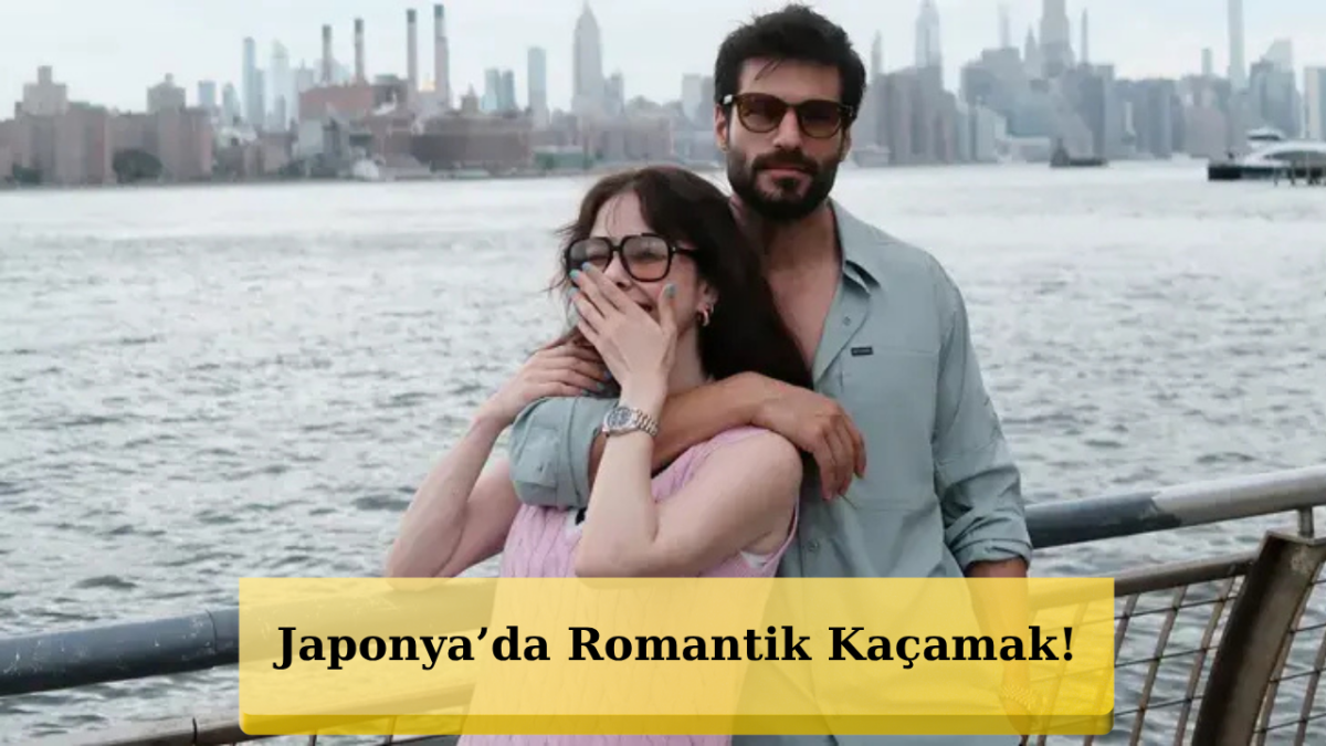 Özge Gürel’den Serkan Çayoğlu’yla Romantik Japonya Pozu!
