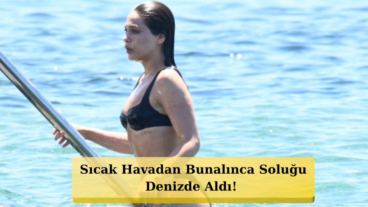 Plajda Dilara Sümbül Rüzgarı! Güzel Oyuncu Fit Vücuduyla Bodrum'u Salladı!