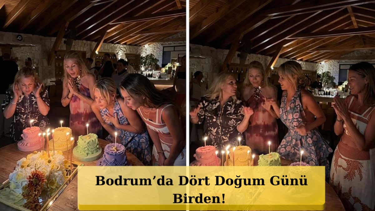 Arzu Sabancı ve Dostlarından Bodrum’da Olay Kutlama!