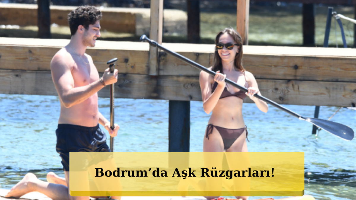 Eylül Tumbar ve Enes Koçak'ın Eğlenceli Kürek Sörfü Keyfi