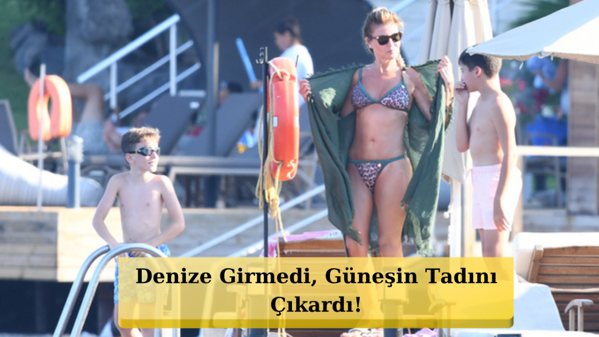 Bodrum Kıyılarında Leopar Şıklığı: Gülben Ergen Tatil Sezonunu Gündoğan'da Açtı!