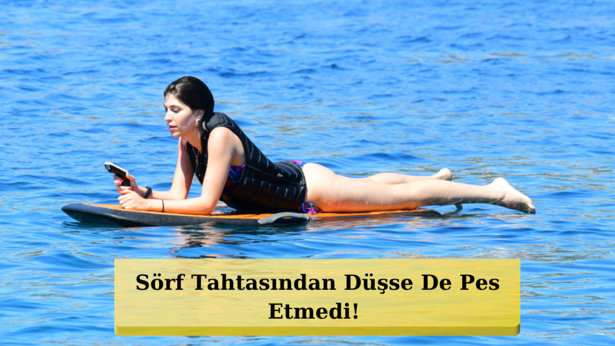 Beyza Gümülcine'den Bodrum'da Dalgalara Meydan Okuyan Performans!