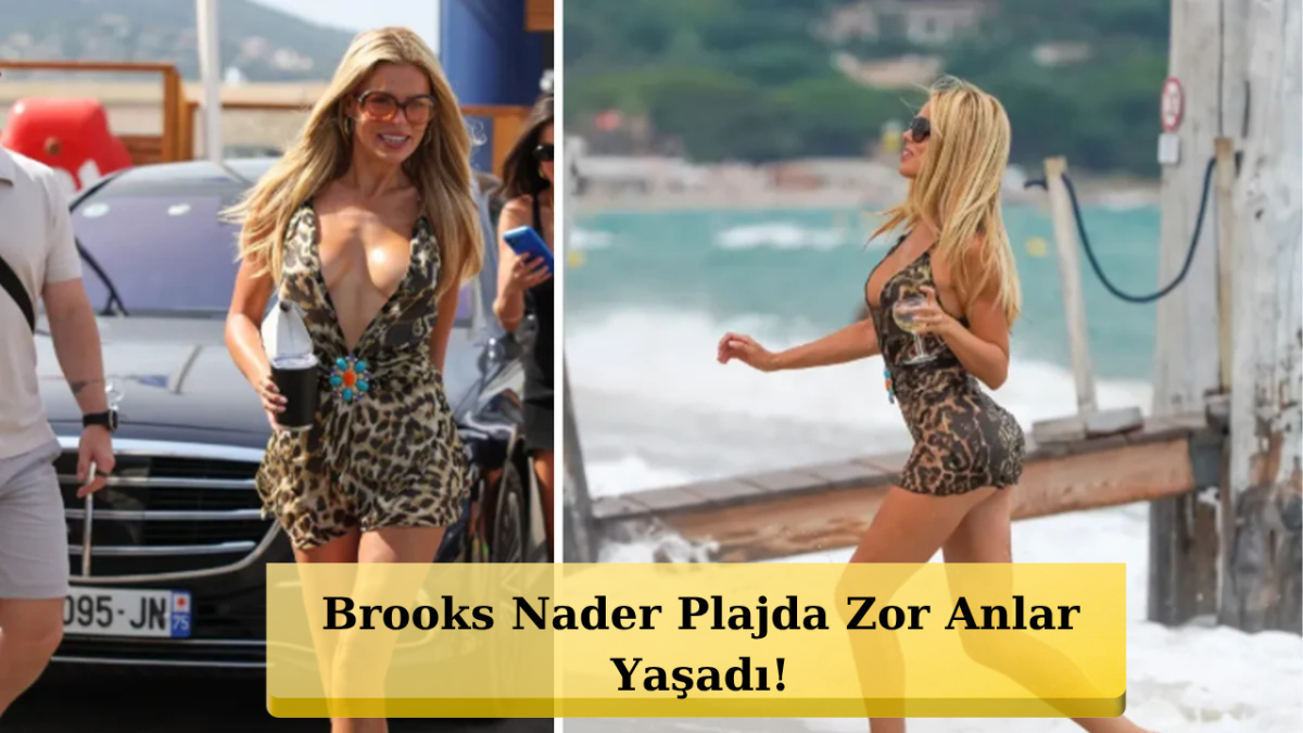 Kıyafeti Kaydı Gözler Ona Çevrildi! Plajda Olay Anlar