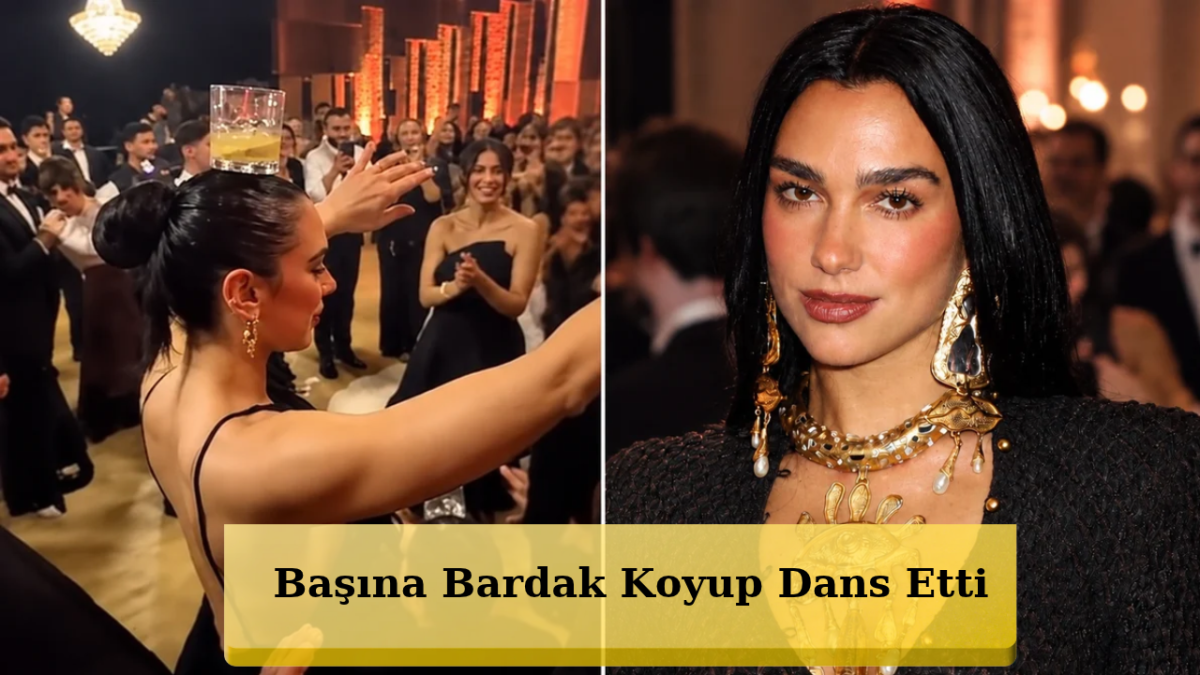 Dua Lipa’dan Düğünde Şaşırtan Dans! Başında Bardakla Döktürdü