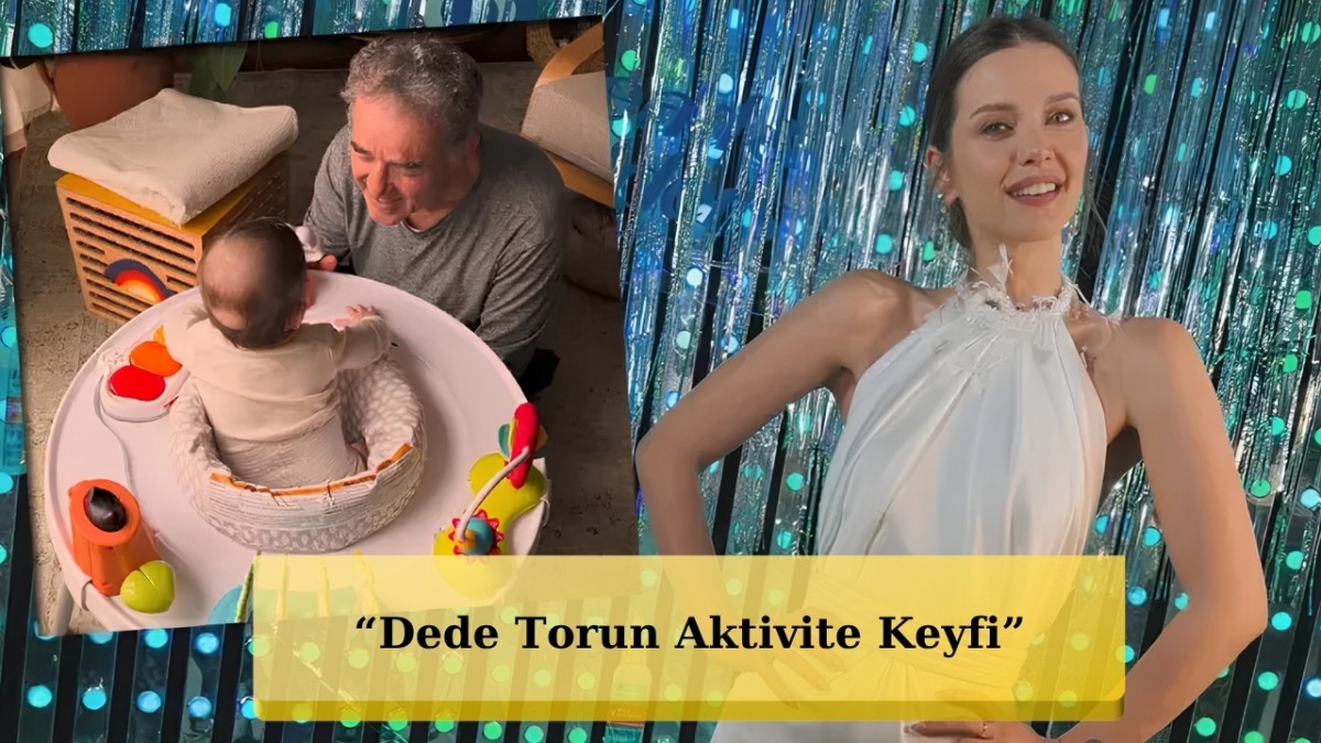 İrem Helvacıoğlu Kızı Sora'nın Dede Torun Pozunu Paylaştı