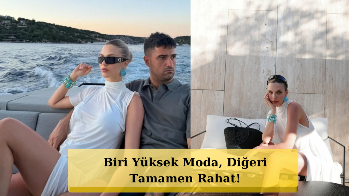 İdo Tatlıses ve Yasemin Şefkatli'nin Zıt Kutuplu Tatil Şıklığı