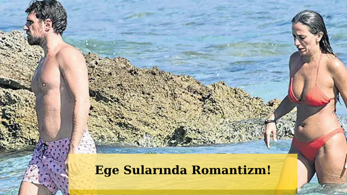 Nihal Yalçın ve Berker Güven'in Çeşme Kaçamağı! Plajda Tavla ve Deniz Keyfi