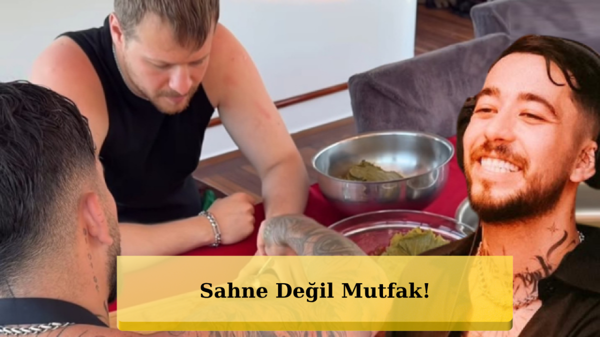 Mahmut Orhan ve Burak Yörük Mutfağa Girdi Sarma Sardı!