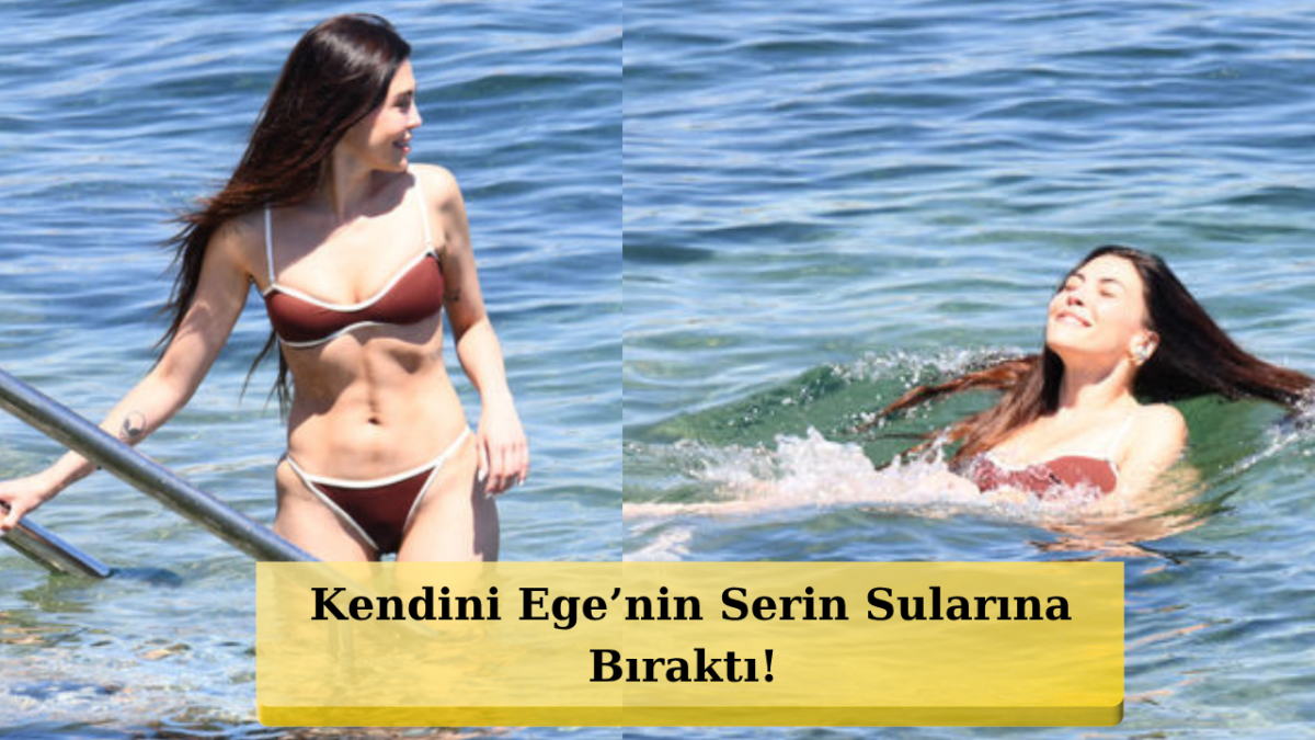 Hem İş Hem Tatil! Dilara Aksüyek Bodrum Sahillerinde Kameralara Yakalandı!